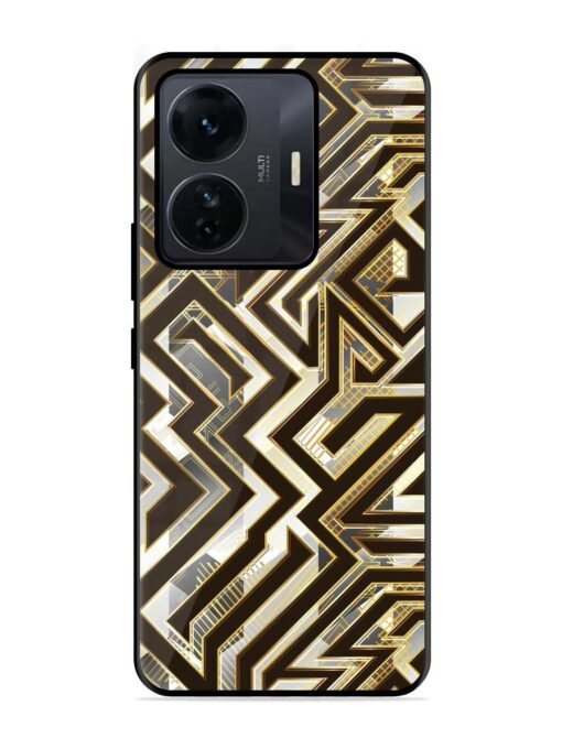 Technology Geometric Seamless Glossy Metal Phone Cover for Iqoo Z6 Pro Zapvi