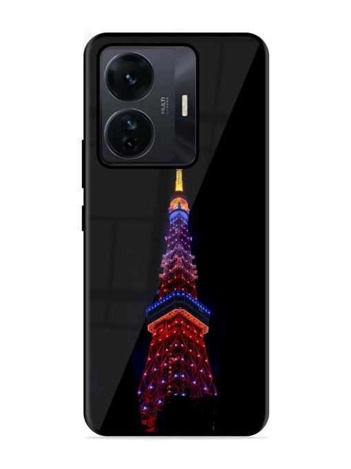 Eiffel Tower Night View Glossy Metal Phone Cover for Iqoo Z6 Pro Zapvi