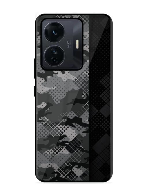 Dark Camouflage Glossy Metal Phone Cover for Iqoo Z6 Pro Zapvi