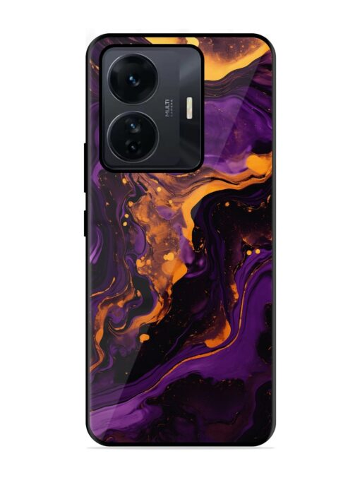 Painting Of A Purple Glossy Metal Phone Cover for Iqoo Z6 Pro Zapvi