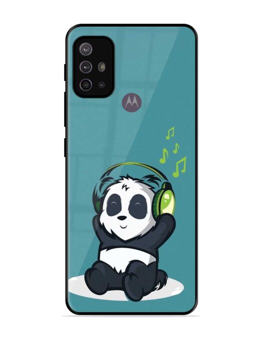 Music Panda Glossy Metal Phone Cover for Motorola Moto G30 Zapvi