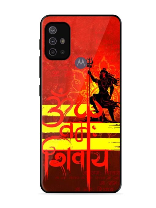 Illustration Lord Shiva Glossy Metal TPU Phone Cover for Motorola Moto G30 Zapvi