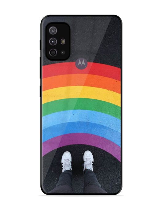 Legs Rainbow Glossy Metal TPU Phone Cover for Motorola Moto G30 Zapvi