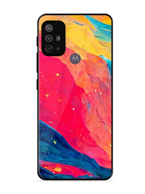 Starry Night Glossy Metal Phone Cover for Motorola Moto G30 Zapvi