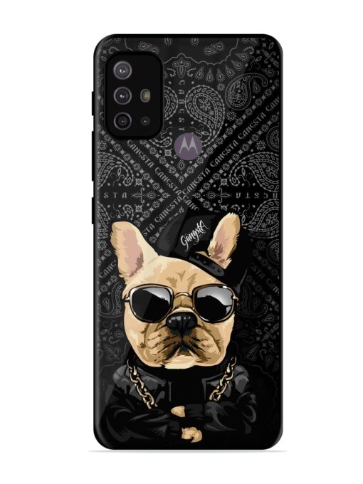 Gangsta Cool Sunmetales Dog Glossy Metal Phone Cover for Motorola Moto G30 Zapvi