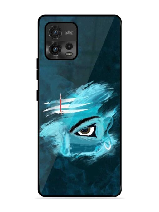 Lord Shiva Glossy Metal Phone Cover for Motorola Moto G72 Zapvi