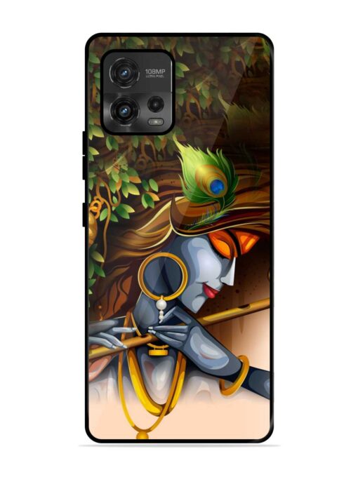 Krishna Glossy Metal Phone Cover for Motorola Moto G72 Zapvi