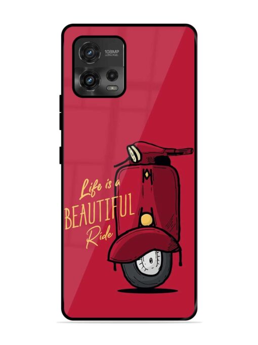 Life Is Beautiful Rides Glossy Metal Phone Cover for Motorola Moto G72 Zapvi