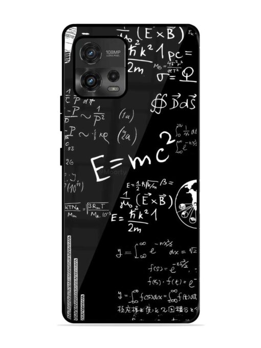 E=Mc2 Mass?Energy Equivalence Glossy Metal Phone Cover for Motorola Moto G72 Zapvi