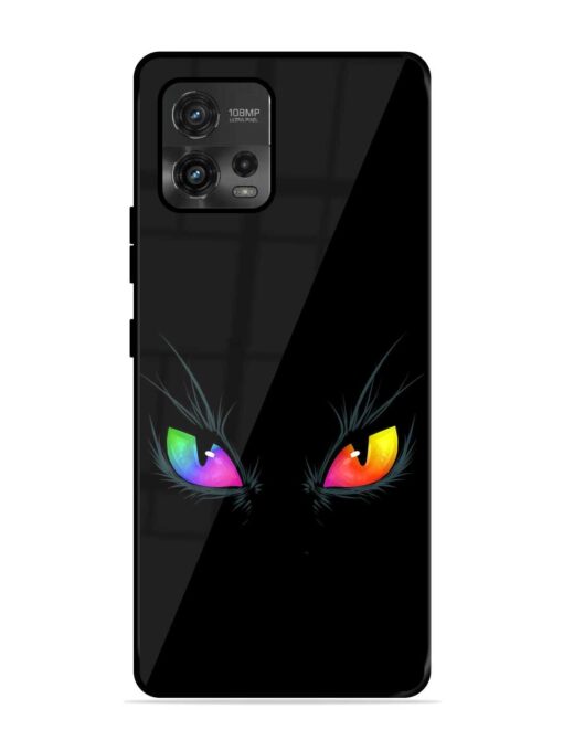 Cat Eyes Glossy Metal Phone Cover for Motorola Moto G72 Zapvi