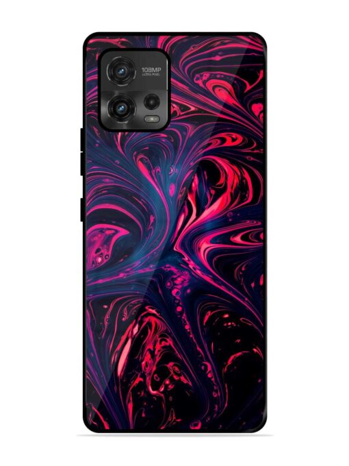 Abstract Background Glossy Metal Phone Cover for Motorola Moto G72 Zapvi