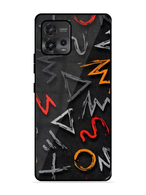 Grungy Graffiti Glossy Metal Phone Cover for Motorola Moto G72 Zapvi