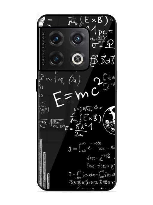 E=Mc2 Mass?Energy Equivalence Glossy Metal Phone Cover for Oneplus 10 Pro (5G) Zapvi