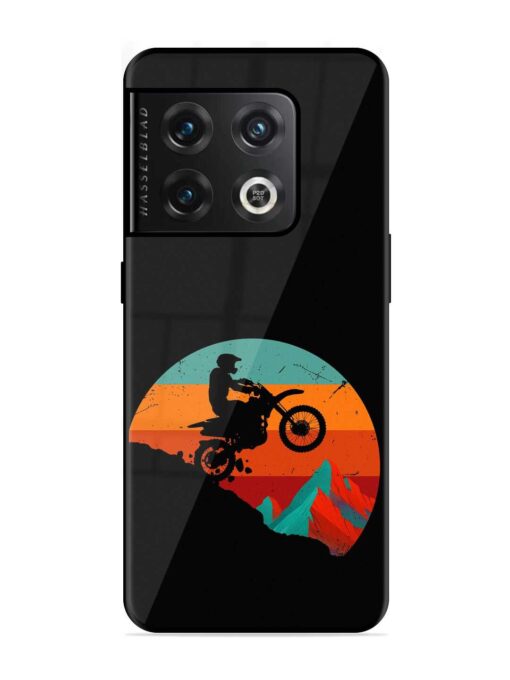 Mountain Bike Glossy Metal Phone Cover for Oneplus 10 Pro (5G) Zapvi