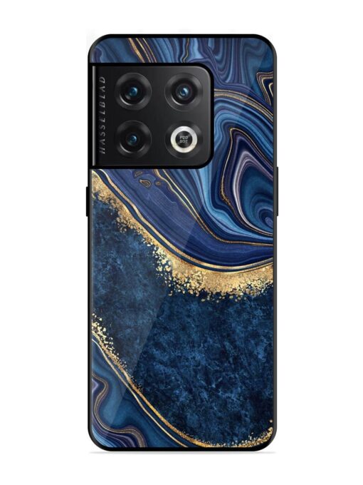 Abstract Background Blue Glossy Metal TPU Phone Cover for Oneplus 10 Pro (5G) Zapvi