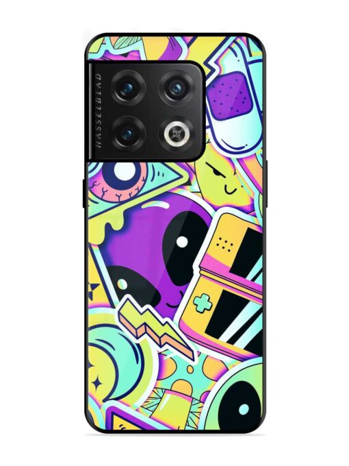 Scratch Art Glossy Metal Phone Cover for Oneplus 10 Pro (5G) Zapvi