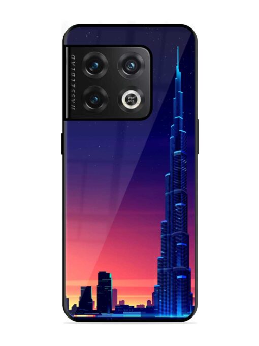 Burj Khalifa Abstract Glossy Metal Phone Cover for Oneplus 10 Pro (5G) Zapvi