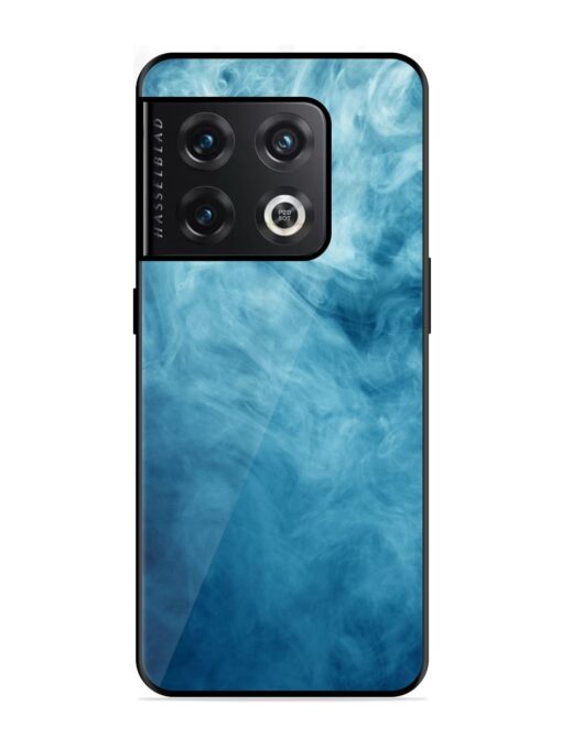 Blue Smoke Art Glossy Metal Phone Cover for Oneplus 10 Pro (5G) Zapvi