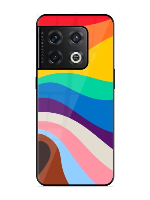 Minimal Pride Art Glossy Metal Phone Cover for Oneplus 10 Pro (5G) Zapvi