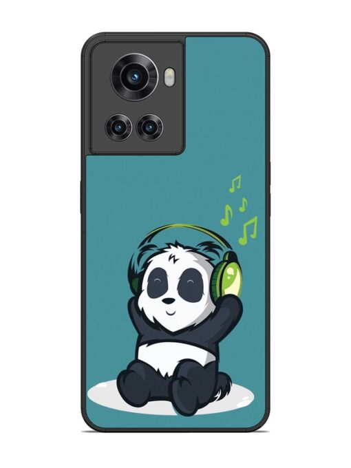 Music Panda Glossy Metal Phone Cover for Oneplus 10R (5G) Zapvi