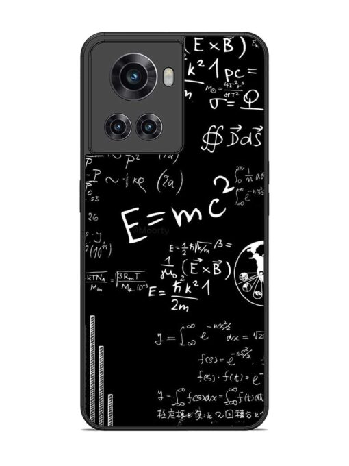 E=Mc2 Mass?Energy Equivalence Glossy Metal Phone Cover for Oneplus 10R (5G) Zapvi