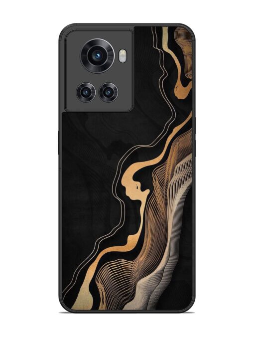 Abstract Art Glossy Metal TPU Phone Cover for Oneplus 10R (5G) Zapvi