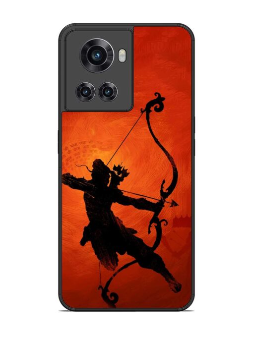 Illustration Lord Rama Glossy Metal Phone Cover for Oneplus 10R (5G) Zapvi