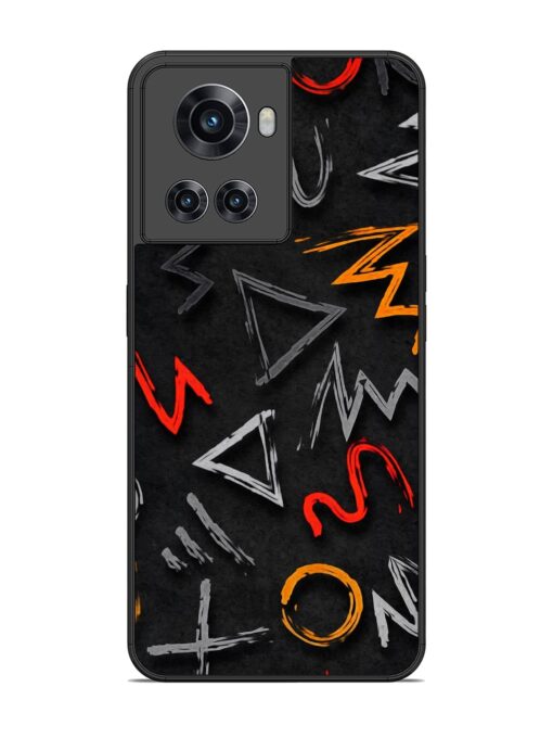 Grungy Graffiti Glossy Metal Phone Cover for Oneplus 10R (5G) Zapvi