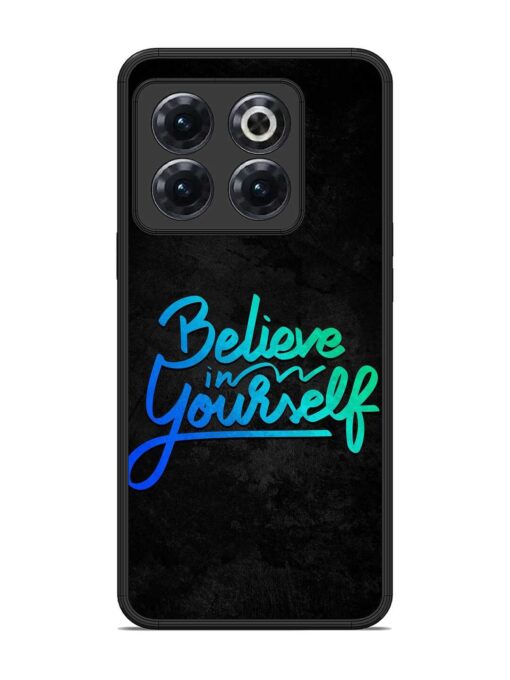 Believe In Yourself Glossy Metal Phone Cover for Oneplus 10T (5G) Zapvi