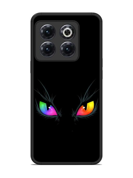 Cat Eyes Glossy Metal Phone Cover for Oneplus 10T (5G) Zapvi