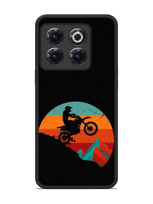 Mountain Bike Glossy Metal Phone Cover for Oneplus 10T (5G) Zapvi