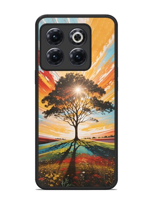 Abstract Tree Colorful Art Glossy Metal Phone Cover for Oneplus 10T (5G) Zapvi