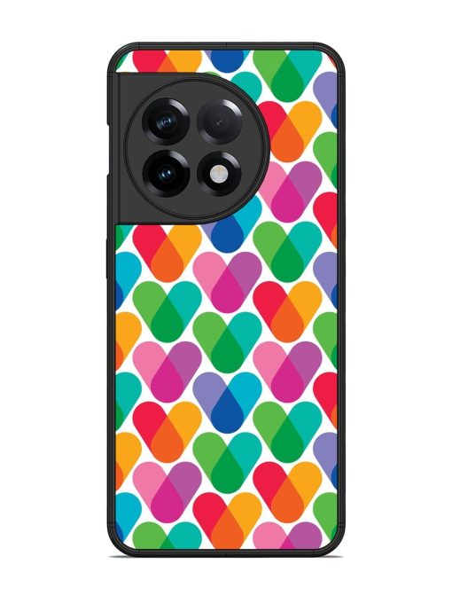 Overlapping Colors Colorful Glossy Metal TPU Phone Cover for Oneplus 11R (5G) Zapvi