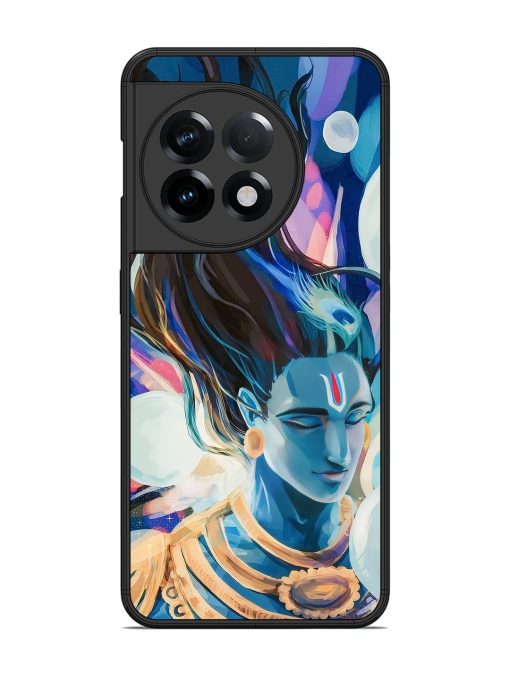 Bhagwan Sri Krishna Glossy Metal Phone Cover for Oneplus 11R (5G) Zapvi