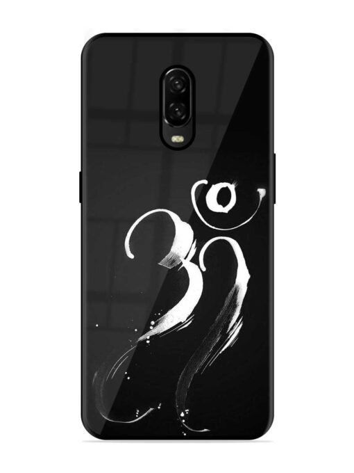 Om Logo Glossy Metal Phone Cover for Oneplus 6T Zapvi