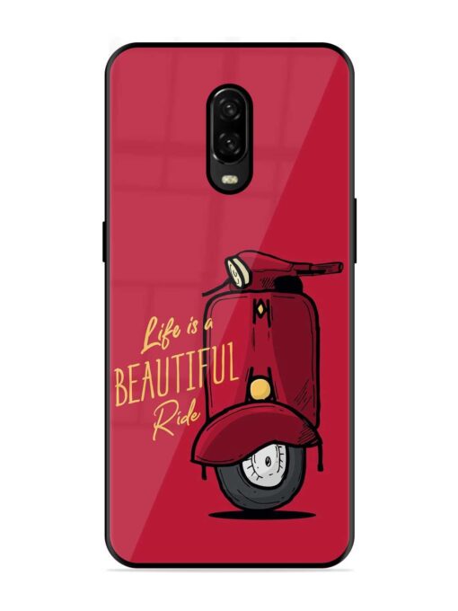 Life Is Beautiful Rides Glossy Metal Phone Cover for Oneplus 6T Zapvi