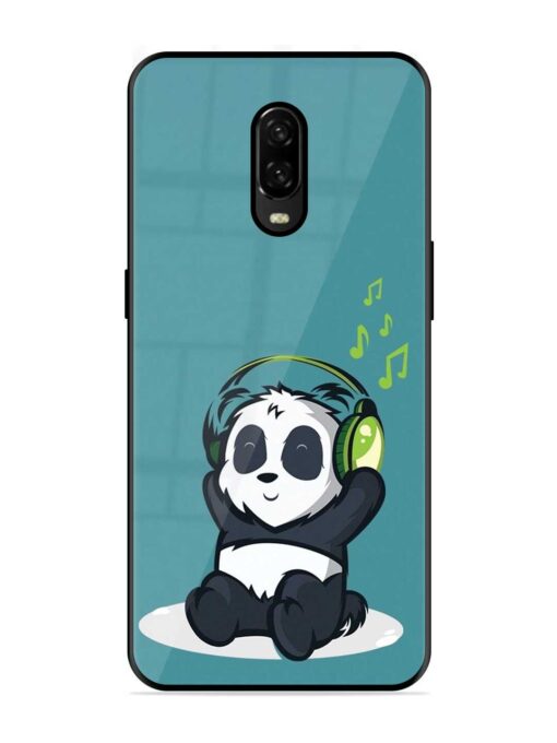 Music Panda Glossy Metal Phone Cover for Oneplus 6T Zapvi