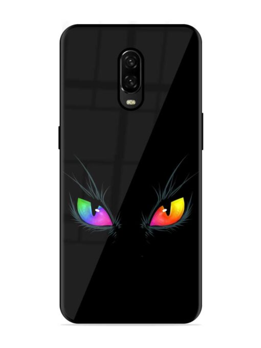 Cat Eyes Glossy Metal Phone Cover for Oneplus 6T Zapvi