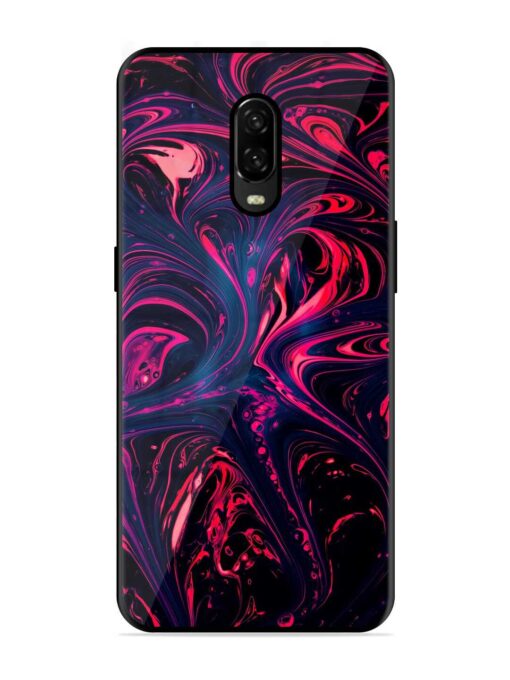 Abstract Background Glossy Metal Phone Cover for Oneplus 6T Zapvi