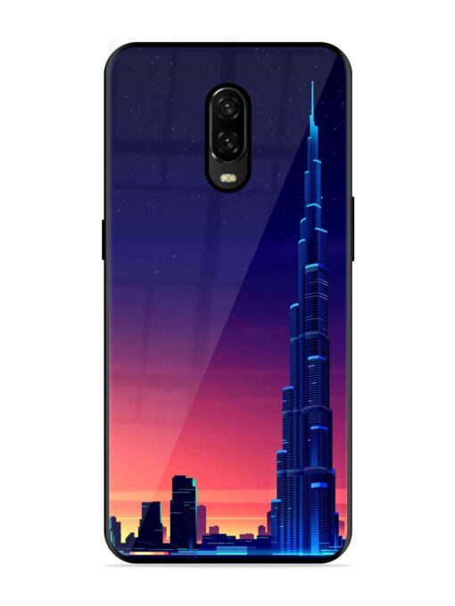 Burj Khalifa Abstract Glossy Metal Phone Cover for Oneplus 6T Zapvi