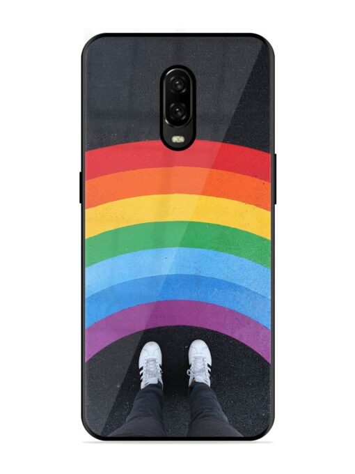 Legs Rainbow Glossy Metal TPU Phone Cover for Oneplus 6T Zapvi