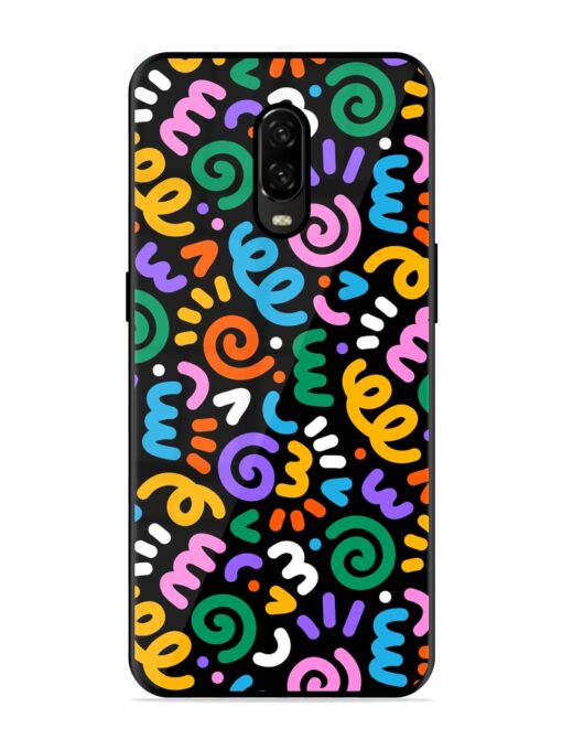 Colorful Seamless Vector Glossy Metal Phone Cover for Oneplus 6T Zapvi