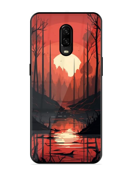 Natural Landscape Glossy Metal Phone Cover for Oneplus 6T Zapvi