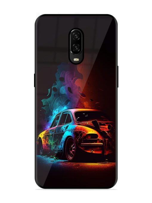 High Classic Car Art Glossy Metal Phone Cover for Oneplus 6T Zapvi