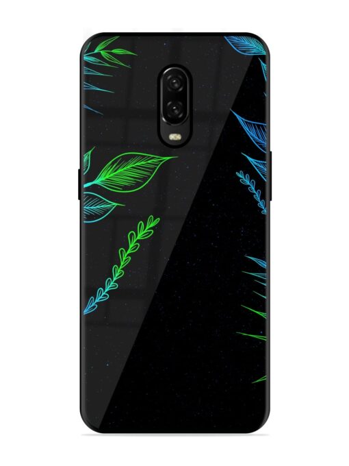 Aesthetic Neon Glossy Metal Phone Cover for Oneplus 6T Zapvi