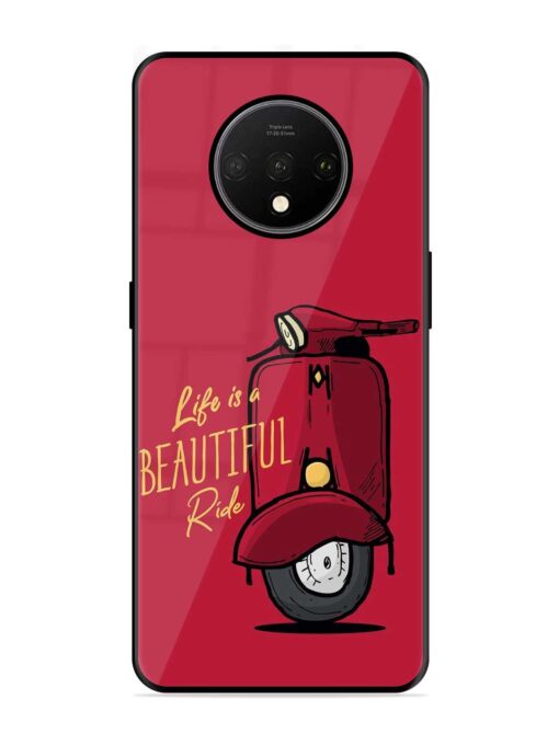 Life Is Beautiful Rides Glossy Metal Phone Cover for Oneplus 7T Zapvi