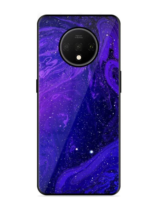 Galaxy Acrylic Abstract Art Glossy Metal Phone Cover for Oneplus 7T Zapvi