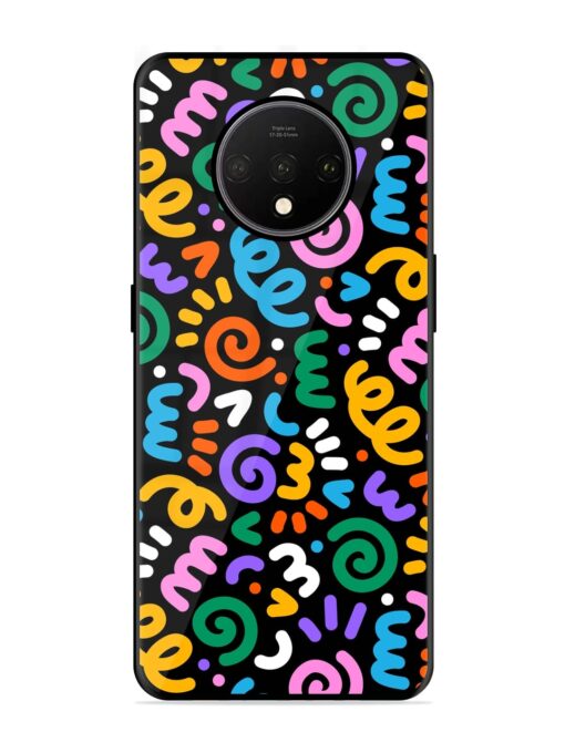 Colorful Seamless Vector Glossy Metal Phone Cover for Oneplus 7T Zapvi