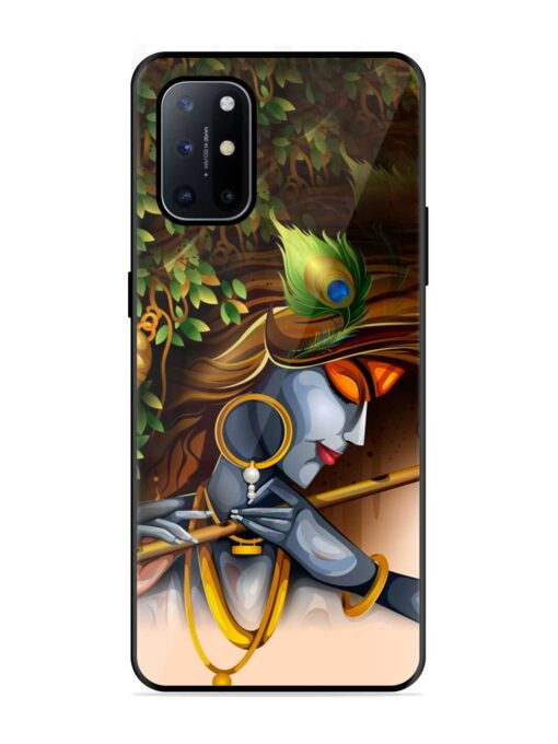 Krishna Glossy Metal Phone Cover for Oneplus 8T (5G) Zapvi