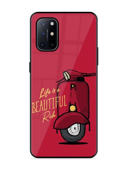 Life Is Beautiful Rides Glossy Metal Phone Cover for Oneplus 8T (5G) Zapvi